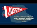 Joseph | Early Childhood Lesson 1