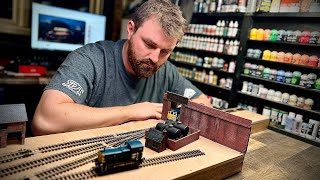 Building A Shunting Layout | Scratch Building a retaining wall | Ep9