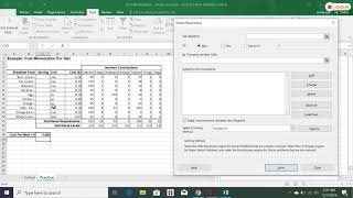 Cost Minimization Using Excel Solver