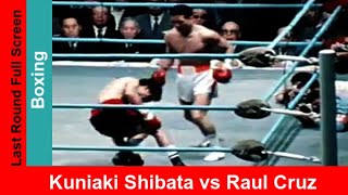 Kuniaki Shibata (Japan) vs Raul Cruz (Mexico, dark trunks) Full screen highlights Tokyo 1971