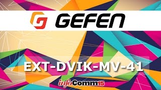 Demo of the Gefen EXT-DVIK-MV-41 Multiiview Switcher from InfoComm 15