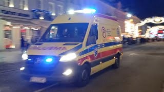 [Fiamm][Horn] Alarmowo ambulans (P) na ul. Nowy Świat ● Mercedes-Benz Sprinter ● Warszawa