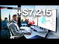 LIVE DAY TRADING - How I Profit $7,215 Risking $2k [10x Strategy]
