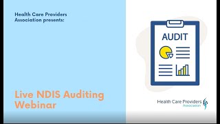 Live NDIS Auditing Webinar