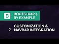 Bootstrap 4 by Example - Customizing Sass Variables & Navbar Integration