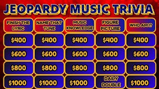 Can YOU Answer These Jeopardy Music Trivia? 🎵 5 Exciting Categories!