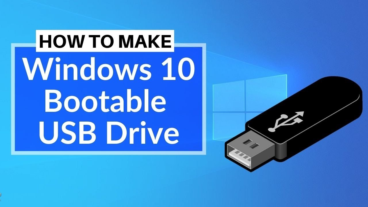 How To Make A Windows 10 Bootable USB For Free 2022 - YouTube