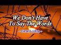 We Don't Have To Say The Words - Gerard Joling (KARAOKE VERSION)
