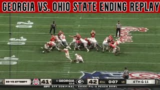#1 Georgia  vs. #4 Ohio State Peach Bowl Ending | 2022 College Football Playoff Semifinal