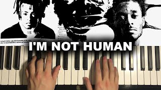 XXXTentacion ft. Lil Uzi Vert - I’m Not Human (Piano Tutorial Lesson)