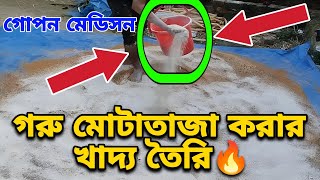 শুকনো গরু মোটাতাজা করতে খাদ্যে কি দেওয়া হয় দেখুন বিস্তারিত।যেভাবে খাদ্য তৈরি করবেন এবং মেডিসিন দিবেন