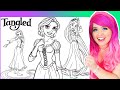 Coloring Rapunzel Tangled Coloring Pages | Prismacolor Markers