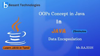 OOPs Concept in Java | Data Encapsulation in Java | Java Tamil Tutorial