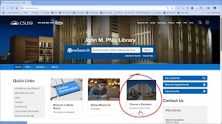 Find Articles in a Database