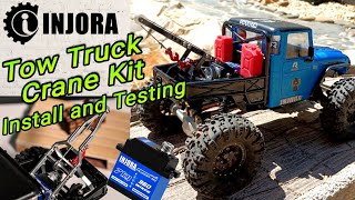 Trx4m Injora Rc 1/18 Tow Truck Crane Kit Install and Testing #injora #rc #rctruck @INJORA