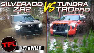 Chevy Silverado ZR2 vs Toyota Tundra TRD Pro Off-Road - Same Bad Weather But Which One Wins?