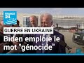 Guerre en Ukraine : Joe Biden accuse Vladimir Poutine de 