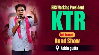 BRS Working President KTR roadshow at Addagutta | Secunderabad Parliament Constituency