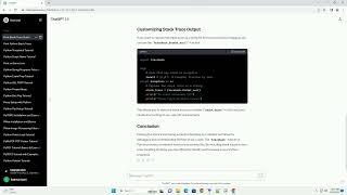 python print stack trace in except