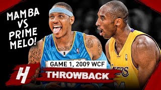 The Game That Kobe Bryant Faced PRIME Carmelo Anthony! Game 1 Duel Highlights 2009 WCF - EPIC!