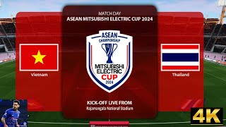 Vietnam vs Thailand | FINAL 2|ASEAN Mitsubishi Electric Cup 2024 | eFootball PES 2021| PC I 4K 60FPS