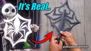 How to cut paper into a spider | easy origami