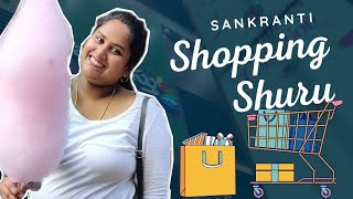 DIML vlog || Sankranti ki Shopping Shuru...|| Huge festive haul || Surprise hamper Unboxing