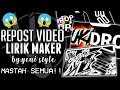 STORY WA KUMPULAN-LYRIC MAKER SKILL MASTAH 2021