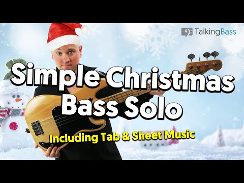 Christmas Bass Solo Lesson - Tab & Sheet Music Included - YouTube