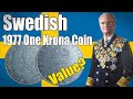 1977 Swedish One Krona Coin | Coin Collecting #44