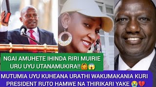 😱🙆DUMIRIRI YAKUMAKANIA KURI PRESIDENT RUTO NA THIRIKARI YAKE NAANAKE ARIA MARANYITITWO MIGWATE!!