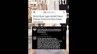 bule mau ngambil paket dipersulit begini kata netizen #viral #information