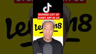 List of apps banned the US on Jan.18th