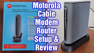 Motorola Cable Modem Router MT7711 Setup & Review