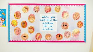 Fadeless® Paper Watercolor Design Be the Sunshine Bulletin Board