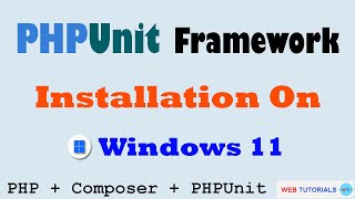PHPUnit Framework installation on Windows 11