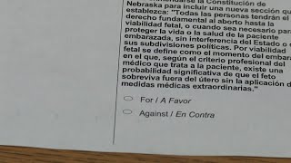 Competing abortion initiatives are on the Nebraska ballot that could change the state constitutio...