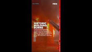 Fire crews battle large fire at historic building in Merced