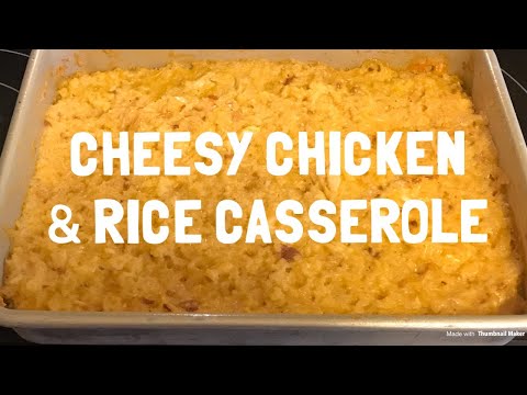 Recipe for a casserole with chicken and rice