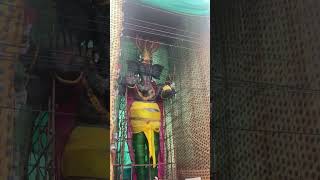 61 Feet Ganesh In Sattenapalli #ganesh #ganeshchaturthi #viralshort #viralvideo #god