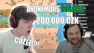 STREAMER DOSTAL 200 000 KČ DONATE ?!