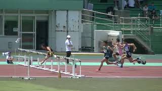 20240526北九州市小中学生陸上記録会 中学男子110mH決勝