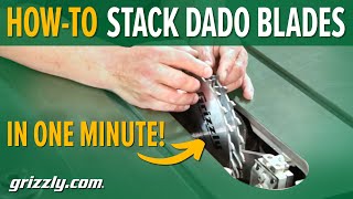 1 Minute Tech Tip - How To Properly Stack Your Dado Blades