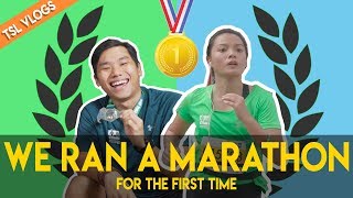 WE COMPLETED A 42KM MARATHON FOR THE FIRST TIME | TSL Vlogs