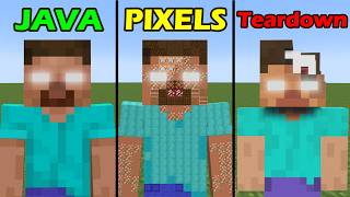 Minecraft but Java vs Pixels vs Teardown