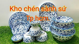 Tô chén sành sứ .