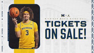 2024-25 Michigan Men's Basketball Tickets On Sale