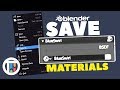 Blender 2.8 Eevee Tutorial - How to Save and Import Materials - Node Tree Group