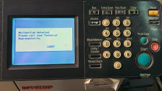 how to fix the error code c2557 on Develop ineo 250, Konica Minolta Bizhub 250