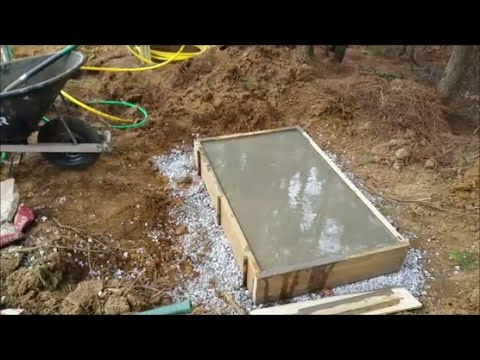 DIY making concrete pad for Generator DIY making concrete pad for Generator